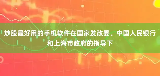 炒股最好用的手机软件在国家发改委、中国人民银行和上海市政府的指导下